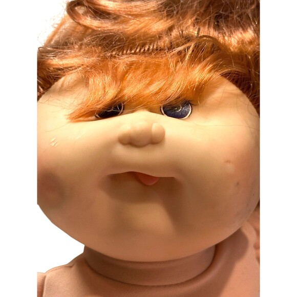 Cabbage Patch doll red hair tongue Mattel First Edition 1978 1983 tush tag 1995 - Picture 6 of 12